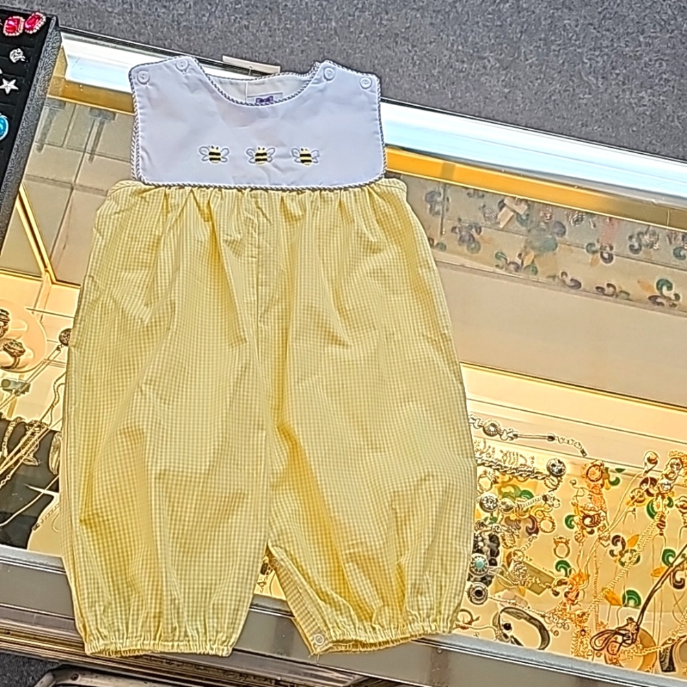 Smocked one-piece jumper sz 3t